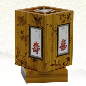 聚五福*癸巳蛇年邮票摆件