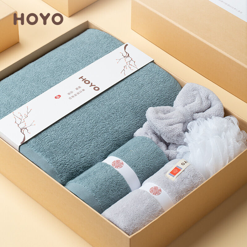 HOYO毛巾浴巾套装